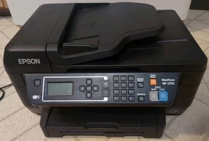 Epson WorkForce WF-2750 Printer Fax Scan Copier Wi-Fi Powers On  READ MORE As Is - Picture 1 of 4