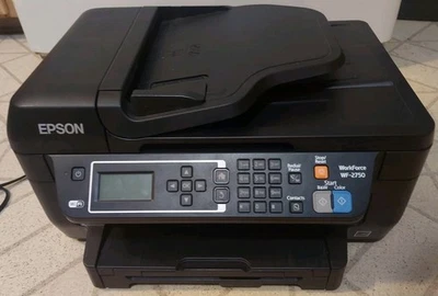 Epson WorkForce WF-2750 Printer Fax Scan Copier Wi-Fi Powers On  READ MORE As Is - Image 1 of 4