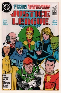 Justice League #1 KEVIN MAGUIRE KEITH GIFFEN GUY GARDNER DC 1987 VF/NM - Picture 1 of 5
