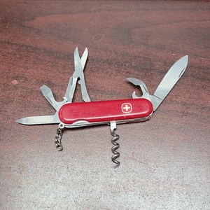 Vintage Wenger Red Swiss Army Knife Tool Stainless Switzerland  - Picture 1 of 5