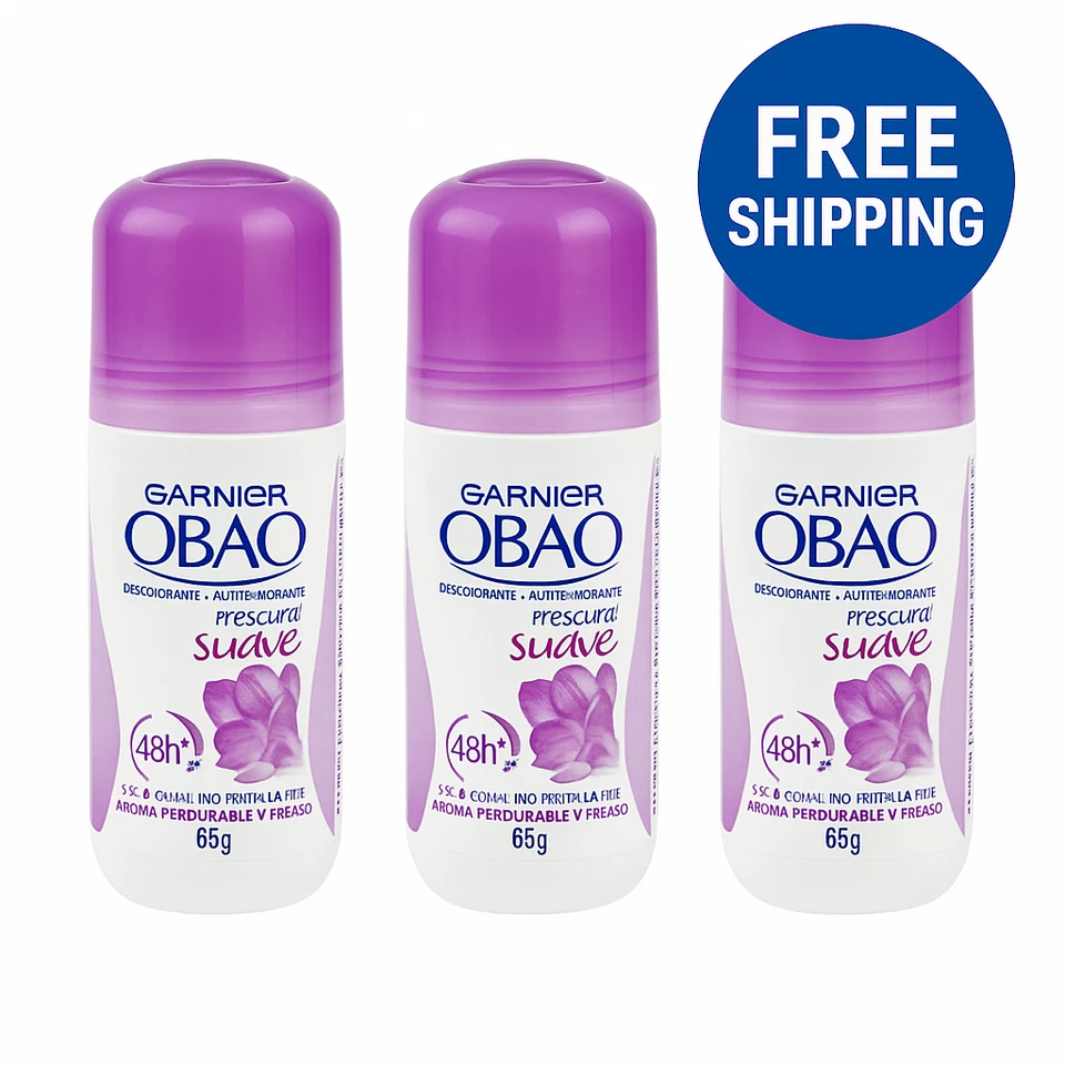 (Pack of 4)  OBAO for Women, 48 Hour Roll on Deodorant & Antiperspirant, Soft Fr - Image 1 of 4