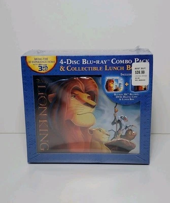 The Lion King (3D/Blu-Ray/DVD) 4-Disc Lunch Box Set Best Buy Exclusive NEW - Image 1 of 4