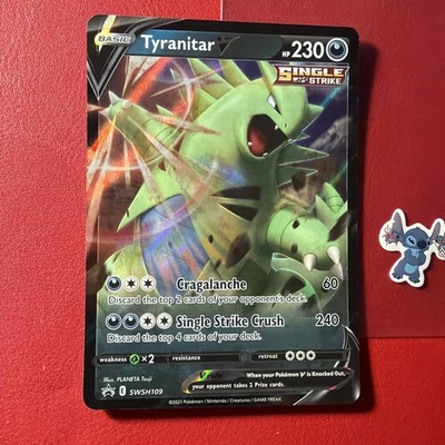 Tyranitar V SWSH109 SWSH: Sword & Shield Promo Cards Holo NM - Image 1 of 2