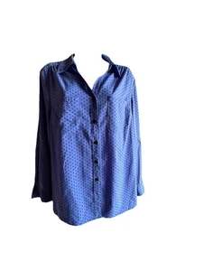 Elementz Langarmbluse schwarz mit weißen Tupfen Größe Petite Lg. MÄNGEL - Bild 1 von 21