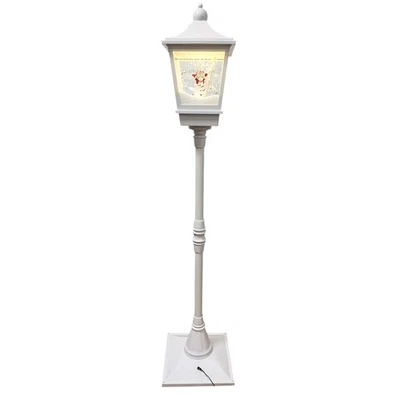 LED Laterne mit Leuchteffekt und Musik Weiß ca. 185 cm Advent Weihnachten - Bild 1 von 4