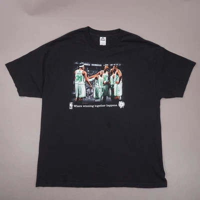 Camiseta de colección Y2K 2008 Celtics Championship Team Win Together para hombre 2XL negra Foto 1 de 4