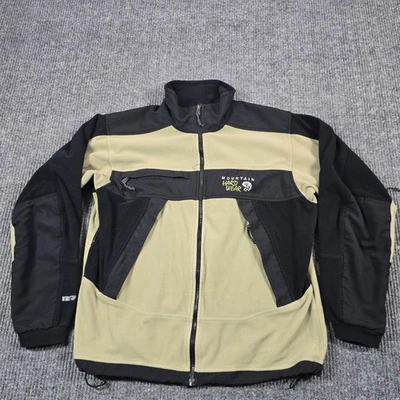 Chaqueta Mountain Hardwear Para Hombre Mediana Negra Tostada Windstopper Vellón Cremallera Completa Foto 1 de 4