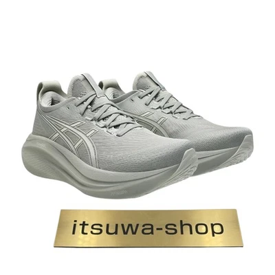 Nuove scarpe da corsa asics GEL-NIMBUS 27 1011B958 020 grigie nuove - Immagine 1 di 4
