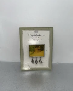 VTG 1999 Marjolein Bastion Hallmark Fall Bunny Rabbit Brooch/Pin With Charms - Picture 1 of 3