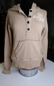 American Eagle Outfitters Ladies Pullover Hoodie Sz S/P Tan Chest 18" Length 22" - Picture 1 of 12