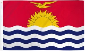 "KIRIBATI" flag 2x3 ft polyester banner sign Oceania UN United Nations - Picture 1 of 8