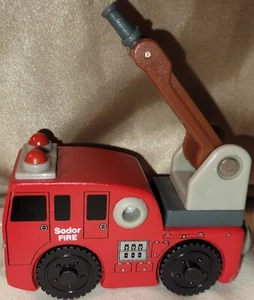 Tren de bomberos Thomas & Friends gancho y escalera de madera - Imagen 1 de 4