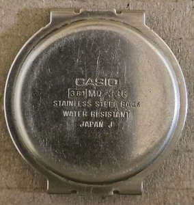 Casio 381 MQ-336 Tapa case back cover stainless steel Japan - Picture 1 of 2