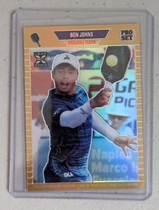 BEN JOHNS # 1 in the World 2023 Leaf Metal Pro Set Pickleball Rookie RC 82/199