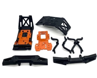 Savage X FLUX V2 Front/ Rear SKID PLATES BUMPERS 85234 HPI 160101 - Image 1 of 2