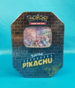 Pokemon Detective Pikachu MEWTWO GX Tin 1 promoción y 6 paquetes de refuerzo SELLADO 2019 - Imagen 1 de 10