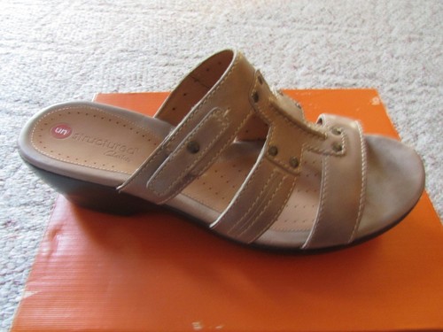 NUOVI SANDALI CLARKS UNJUDGE TAUPE DONNA 12 NON STRUTTURATI PREZZO AL PUBBLICO $110