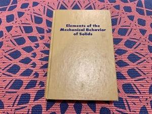 Elements of the Mechanical Behavior of Solids by Suh and Turner (1975 Hardcover) - Picture 1 of 9