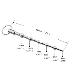 Male Stainless Steel Urethral Dilator Sound Penis Plug NEW - Picture 1 of 4