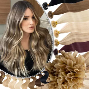 CLEARANCE Thick 1g/s Nail U Tip Keratin Fusion Real Remy Human Hair Extensions - Picture 1 of 30