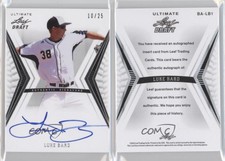 2012 Leaf Ultimate Draft Base Auto Silver /25 Luke Bard #BA-LB1 Auto