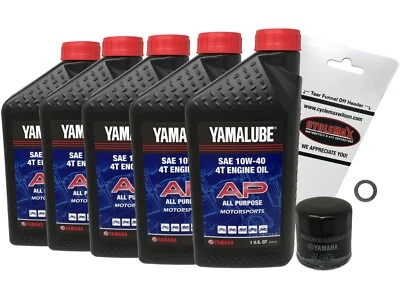 Kit de cambio de aceite Cyclemax genuino OEM 2003-2023 Yamaha FJR 1300 FJR1300A/AS/AE/ES Foto 1 de 2