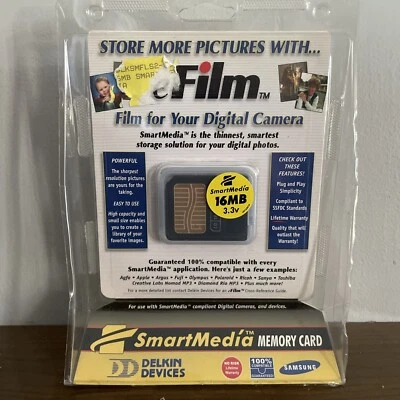 Delkin 16 MB CompactFlash Card DDCFFLS2-016 + Digital Imaging Software Pack - Image 1 of 4