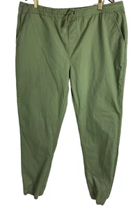 Pantalones para correr informales Roebuck & Co. para hombre talla XXL verde claro cordón algodón - Imagen 1 de 5
