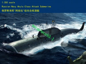 HOBBYBOSS 83525 1/350 scale Russian Navy SSN Akula Attack Submarine Model kit - Picture 1 of 6