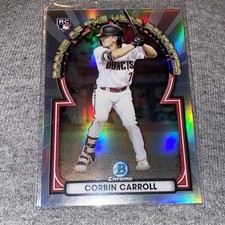 Corbin Carroll 2023 Bowman Chrome ROY Favorites ROYF-1 RC Arizona Diamondbacks