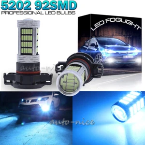 2x 92SMD High Power 5202 LED Fog Light Bulbs for Chevrolet Silverado 1500 08-15 - Picture 1 of 12
