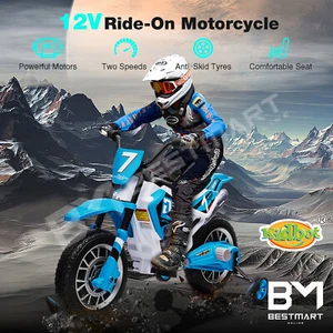 Kids Ride On Car Motorbike 12V Electric Toy Motorcycle Dirt Bike Battery Powered - Picture 1 of 10