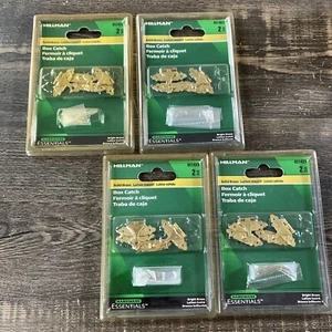 Lot Of 8 Hillman Box Catch 1" (25.4 mm) SOLID BRIGHT BRASS 851423 461825 Nos Vtg - Picture 1 of 4