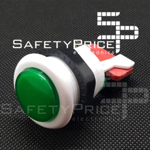 Pulsador Arcade Verde Recreativa Bartop Joystick Americano 24mm 33mm REF614 - Foto 1 di 2