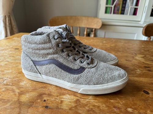 DONNA VANS GRIGIO HI TOP SKATE SCARPE STRINGATE UK 5 5 SCARPE DA GINNASTICA CASUAL FLATS