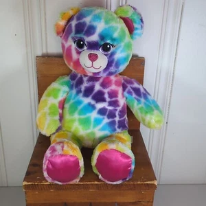 Build-A-Bear Lisa Frank arco iris manchado leopardo 17"" corazón nariz ojos bordados - Imagen 1 de 3