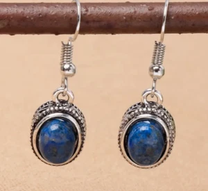 Schöne Vintage Boho Style Lapislazuli Ohrhänger - Bild 1 von 2