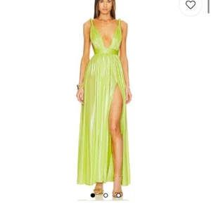 New with defect Bronx and Banco Goddess Gown in Neon Yellow US 4 - Picture 1 of 8