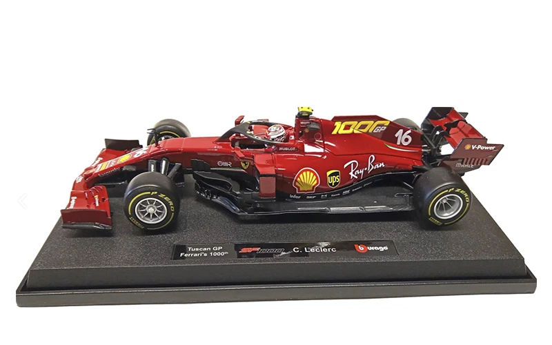 BURAGO 16808 FERRARI SF1000 F1 TUSCANY GP 2020 LECLERC 1/18 F1 SCALE MODEL - Immagine 1 di 1