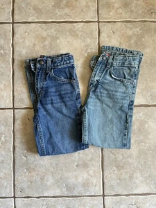 2 Pairs Arizona Jean Co 7 Slim Boys Jeans Blue Denim SEE PICS - Picture 1 of 6
