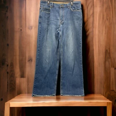 Pantalones de mezclilla Plugg para hombre 36/32 holgados azul desgastado claro Foto 1 de 4