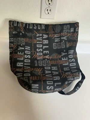 "Bolso/mochila Harley Davidson con cordón bolsillo interior con cremallera 14"" de alto" Foto 1 de 4