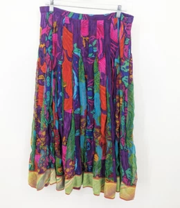 Soft Surroundings Skirt Womens Petite Medium Colorful Maxi Tiered Boho Artsy - Picture 1 of 11