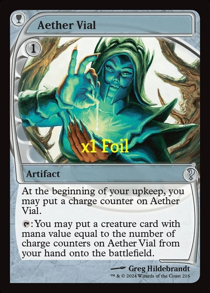 MTG Foil Future Sight Mystery Booster 2 MB2 Aether Vial MINT - Image 1 of 1