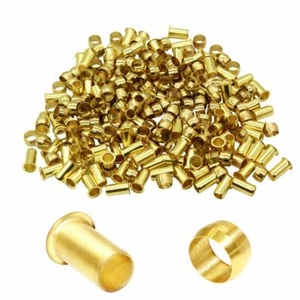 4mm OD 2.9mm ID Compression Sleeve Ferrules and Insert Tube Support 20 Pcs Brass - Picture 1 of 5