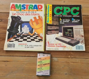 Lot 2 magazines Amstrad 23 + CPC 30 + cassette Log'Star 6 (464 664 6128) - Photo 1/13
