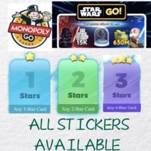 Mono_poly All stickers available (FAST SENDING) ; 1|2|3 Star Stickers(new album) - Picture 1 of 1