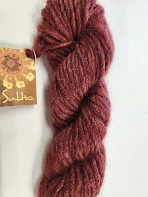 Hilo de lana merino hilo de seda de alpaca # 5 hilo voluminoso Mirasol Sulka cobre Foto 1 de 4