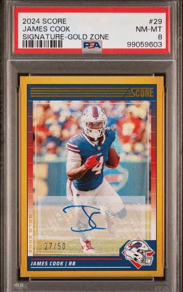 2024 Score - Signature Gold Zone - James Cook /50 - Image 1 of 2
