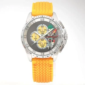 Ed Hardy 45mm Gray Sunburst Dial Dragster Orange Mens Watch DR OR 261319 - Picture 1 of 4